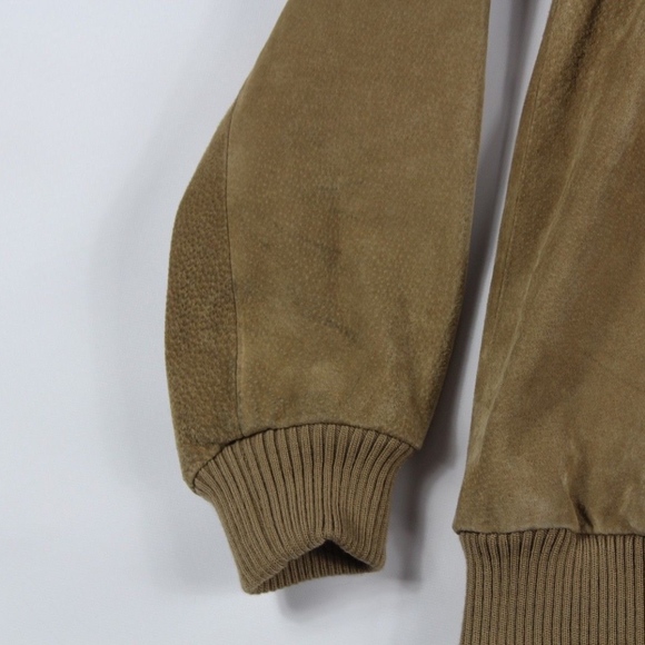 Vtg Deerskin Trading Post Leather Bomber Jacket - Picture 4 of 8